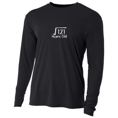 11th Birthday Square Root Of 121 11 Years Old Cooling Performance Long Sleeve Crew