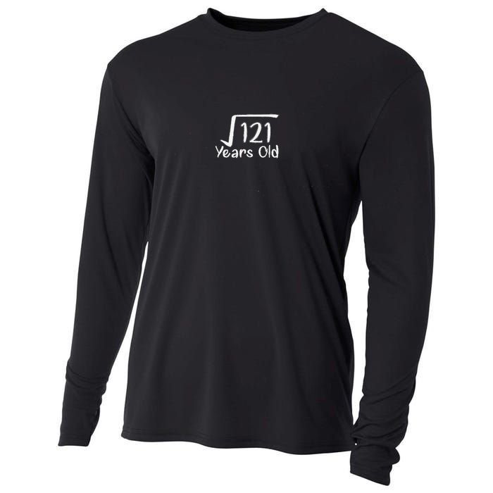 11th Birthday Square Root Of 121 11 Years Old Cooling Performance Long Sleeve Crew