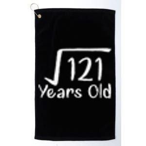 11th Birthday Square Root Of 121 11 Years Old Platinum Collection Golf Towel