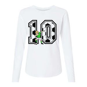 10th Birthday Soccer Player 10 Years Old Womens Cotton Relaxed Long Sleeve T-Shirt