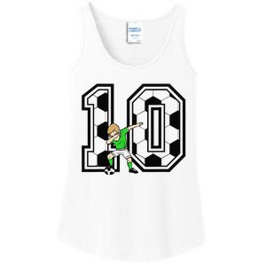 10th Birthday Soccer Player 10 Years Old Ladies Essential Tank