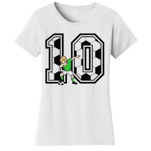 10th Birthday Soccer Player 10 Years Old Women's T-Shirt