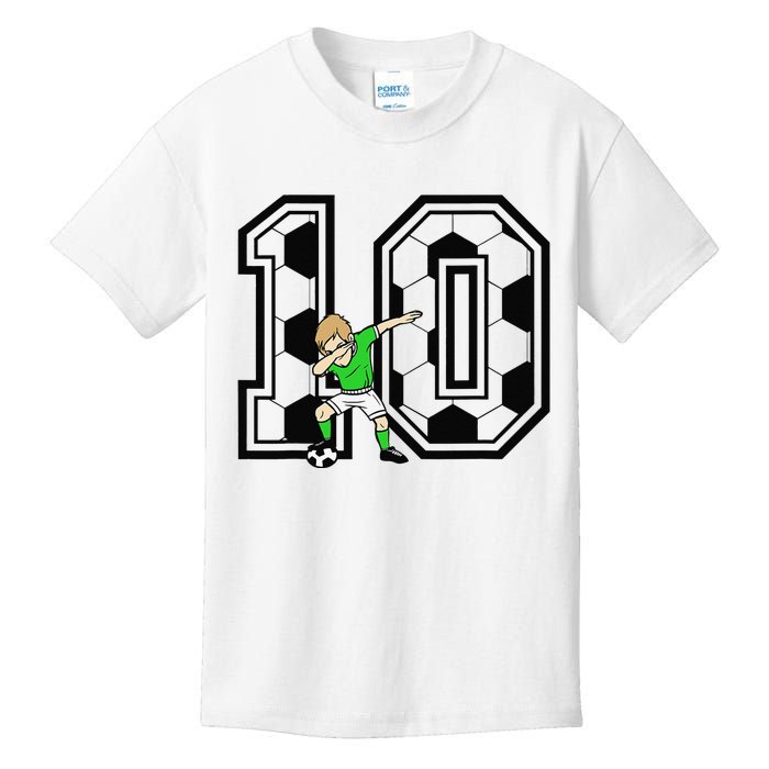 10th Birthday Soccer Player 10 Years Old Kids T-Shirt