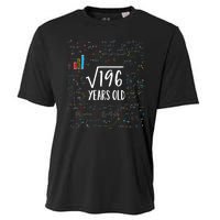 14th Birthday Square Root Of 196 Math Cooling Performance Crew T-Shirt