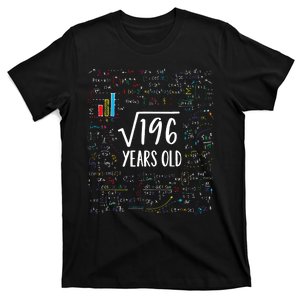 14th Birthday Square Root Of 196 Math T-Shirt