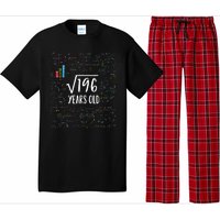 14th Birthday Square Root Of 196 Math Pajama Set