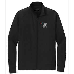 14th Birthday Square Root Of 196 Math Stretch Full-Zip Cadet Jacket