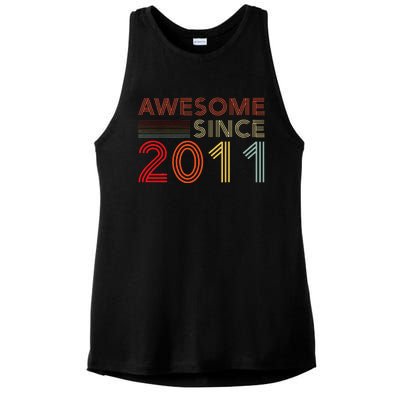 13yr Bday Son Boy Funny 2012 13th 13 Year Old Birthday Ladies PosiCharge Tri-Blend Wicking Tank