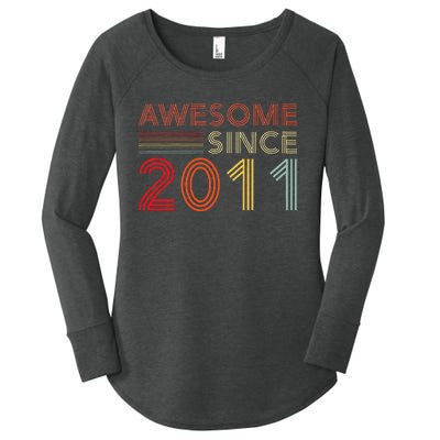 13yr Bday Son Boy Funny 2012 13th 13 Year Old Birthday Women's Perfect Tri Tunic Long Sleeve Shirt