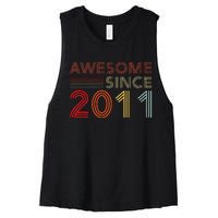 13yr Bday Son Boy Funny 2012 13th 13 Year Old Birthday Women's Racerback Cropped Tank