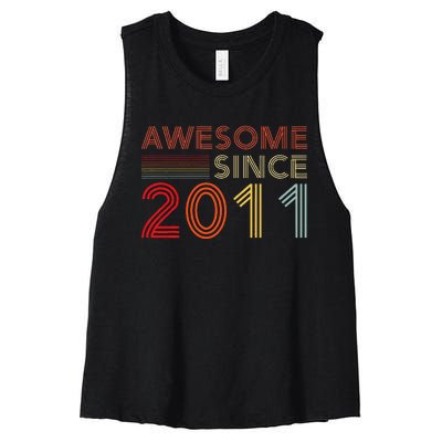 13yr Bday Son Boy Funny 2012 13th 13 Year Old Birthday Women's Racerback Cropped Tank