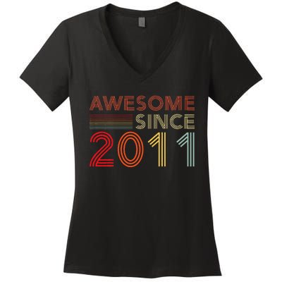 13yr Bday Son Boy Funny 2012 13th 13 Year Old Birthday Women's V-Neck T-Shirt