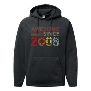 16yr Bday Son Boy Funny 2008 16th 16 Year Old Birthday Performance Fleece Hoodie