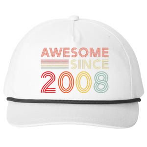 16yr Bday Son Boy Funny 2008 16th 16 Year Old Birthday Snapback Five-Panel Rope Hat