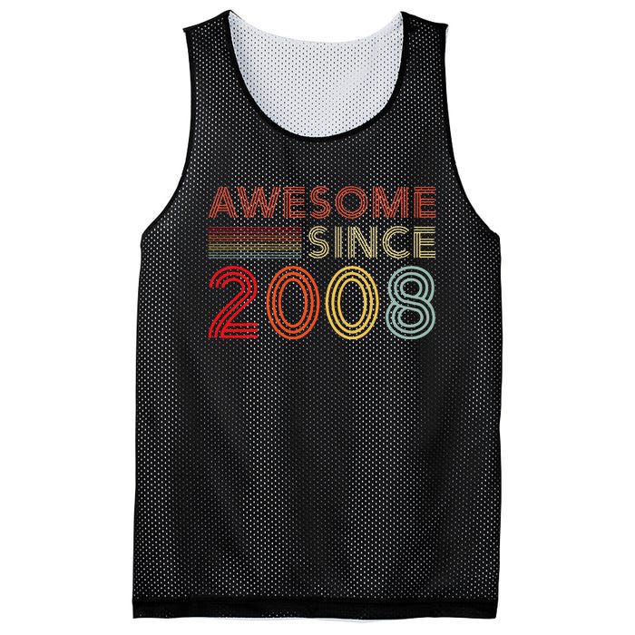 16yr Bday Son Boy Funny 2008 16th 16 Year Old Birthday Mesh Reversible Basketball Jersey Tank