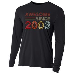 16yr Bday Son Boy Funny 2008 16th 16 Year Old Birthday Cooling Performance Long Sleeve Crew