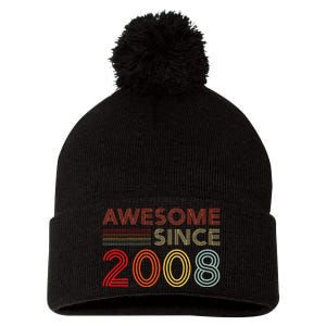 16yr Bday Son Boy Funny 2008 16th 16 Year Old Birthday Pom Pom 12in Knit Beanie