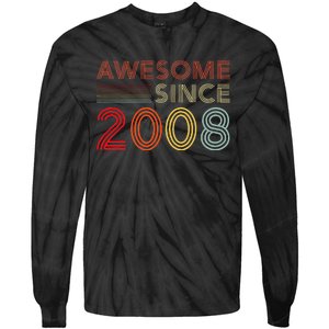 16yr Bday Son Boy Funny 2008 16th 16 Year Old Birthday Tie-Dye Long Sleeve Shirt