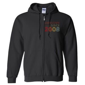 16yr Bday Son Boy Funny 2008 16th 16 Year Old Birthday Full Zip Hoodie