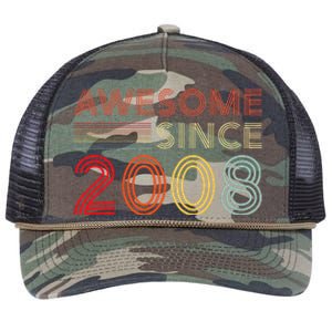 16yr Bday Son Boy Funny 2008 16th 16 Year Old Birthday Retro Rope Trucker Hat Cap