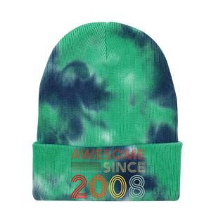 16yr Bday Son Boy Funny 2008 16th 16 Year Old Birthday Tie Dye 12in Knit Beanie