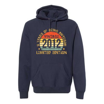 11yr BDay Son Boy Funny 2012 11th 11 Year Old Birthday Premium Hoodie