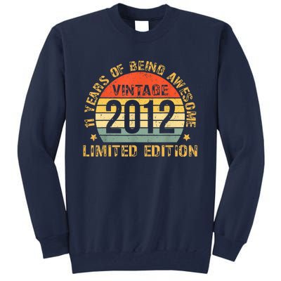 11yr BDay Son Boy Funny 2012 11th 11 Year Old Birthday Tall Sweatshirt