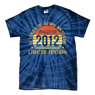 11yr BDay Son Boy Funny 2012 11th 11 Year Old Birthday Tie-Dye T-Shirt