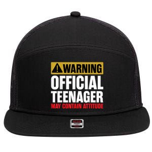 13 Birthday Teenager Boy 13yr Math 13th Birthday 7 Panel Mesh Trucker Snapback Hat