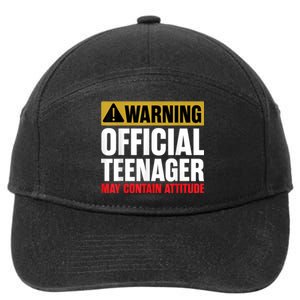 13 Birthday Teenager Boy 13yr Math 13th Birthday 7-Panel Snapback Hat