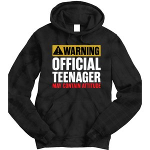 13 Birthday Teenager Boy 13yr Math 13th Birthday Tie Dye Hoodie