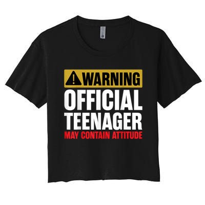 13 Birthday Teenager Boy 13yr Math 13th Birthday Women's Crop Top Tee