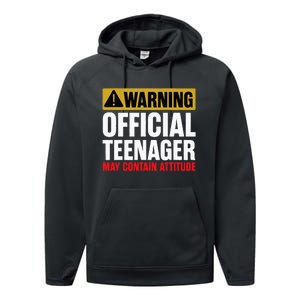 13 Birthday Teenager 13yr Math 13th Birthday Performance Fleece Hoodie