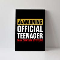 13 Birthday Teenager Boy 13yr Math 13th Birthday Canvas