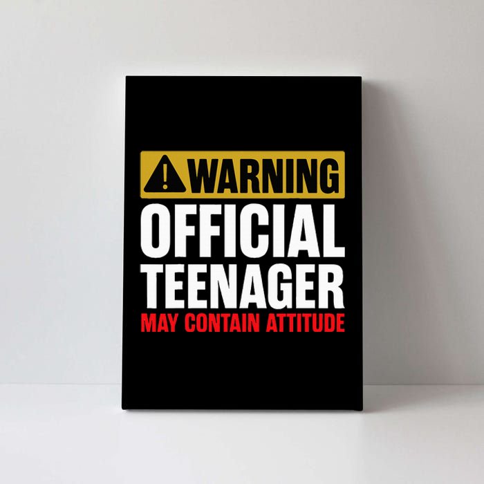 13 Birthday Teenager Boy 13yr Math 13th Birthday Canvas