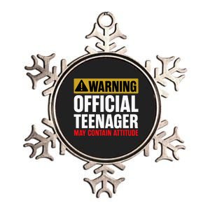 13 Birthday Teenager Boy 13yr Math 13th Birthday Metallic Star Ornament