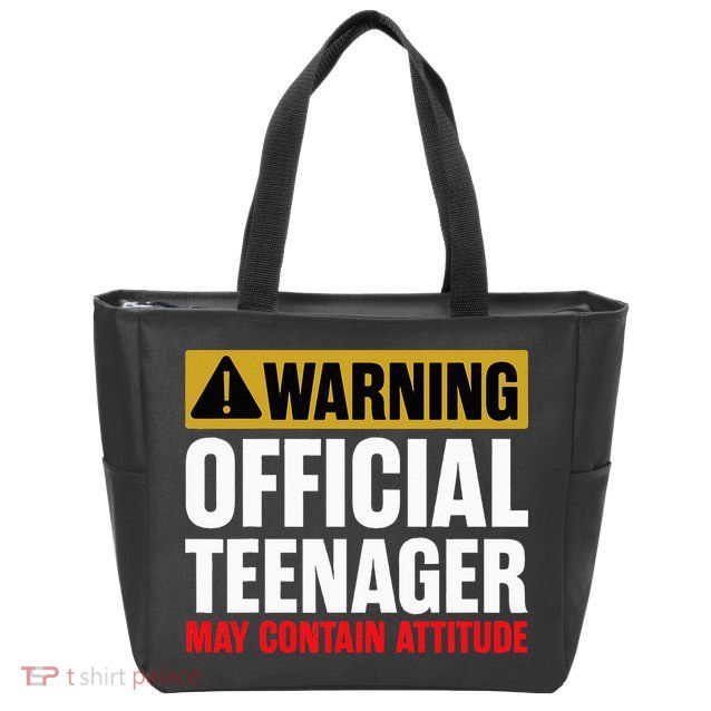 13 Birthday Teenager Boy 13yr Math 13th Birthday Zip Tote Bag