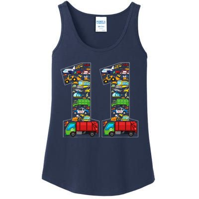 11th Birthday Transportation 11 Year Old Party Ladies Essential Tank