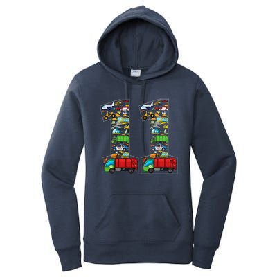 11th Birthday Transportation 11 Year Old Party Women's Pullover Hoodie