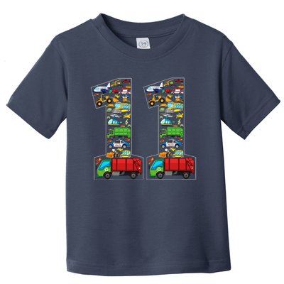 11th Birthday Transportation 11 Year Old Party Toddler T-Shirt