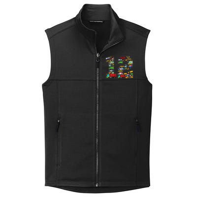 12th Birthday Transportation 12 Year Old Party Collective Smooth Fleece Vest