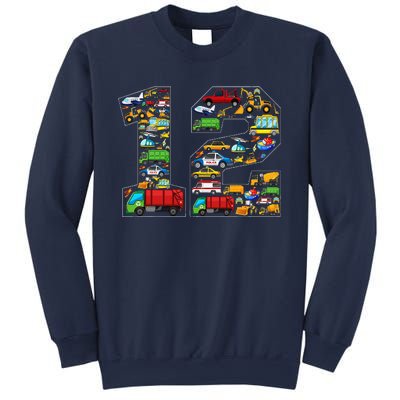 12th Birthday Transportation 12 Year Old Party Sweatshirt