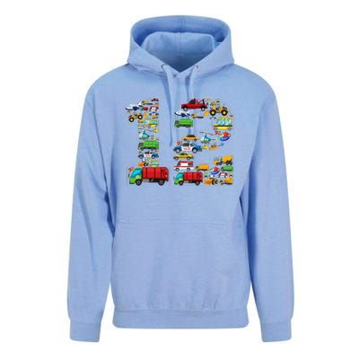 12th Birthday Transportation 12 Year Old Party Unisex Surf Hoodie