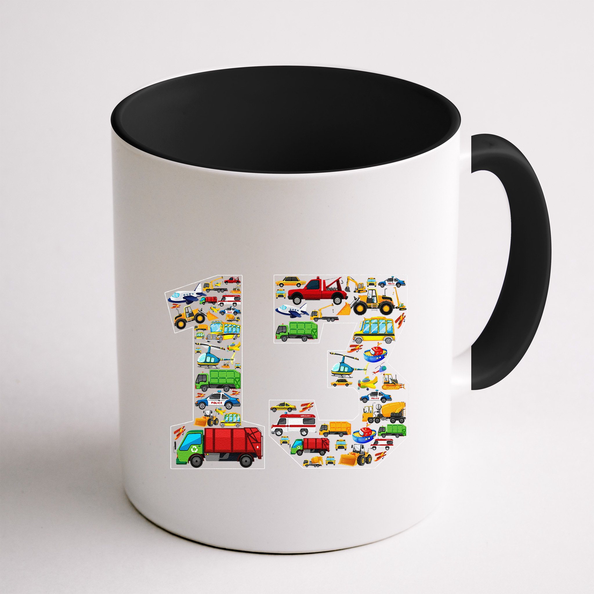 13th Birthday Transportation 13 Year Old Party Mug