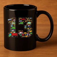 13th Birthday Transportation 13 Year Old Party 11oz C Handle Ceramic Mug
