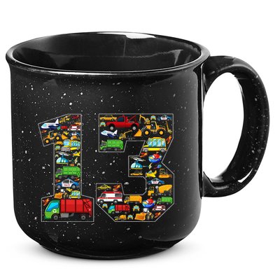 13th Birthday Transportation 13 Year Old Party 15oz Campfire Ceramic Mug