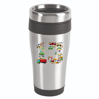 13th Birthday Transportation 13 Year Old Party 16oz Travel Tumbler