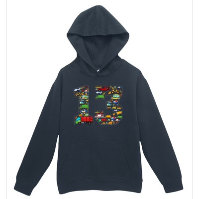 13th Birthday Transportation 13 Year Old Party Urban Pullover Hoodie