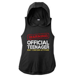 13 Birthday Teenager Boy 13th Birthday Ladies PosiCharge Tri-Blend Wicking Draft Hoodie Tank