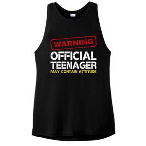 13 Birthday Teenager Boy 13th Birthday Ladies PosiCharge Tri-Blend Wicking Tank